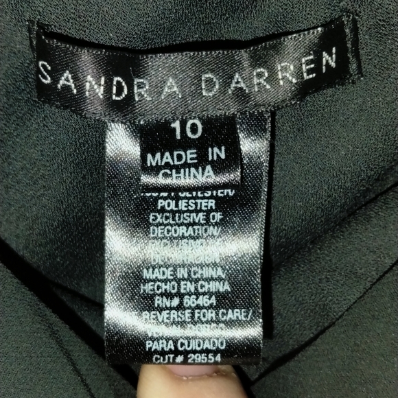 Sandra Darren dressy skirt with Beautiful beaded bottom, size 10 - Picture 3 of 7